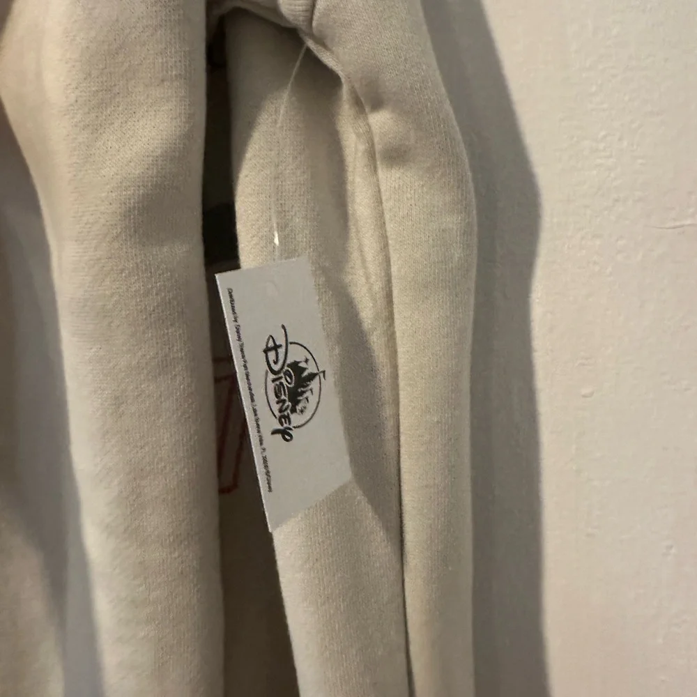 NWT Cream Crewneck Sweatshirt with Embroidered Details - Picture 7 of 14